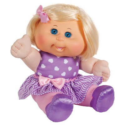 cabbage patch doll blonde hair blue eyes