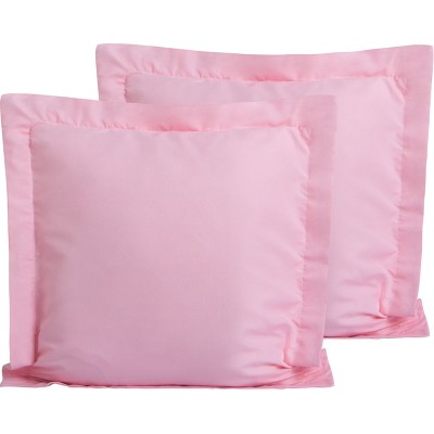 2 Pack Brushed Microfiber Super Soft Euro Pillow Shams, 26x26 Inches - NTBAY