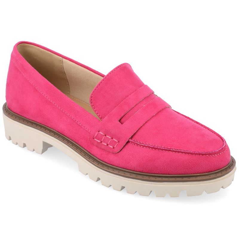 Journee Collection Womens Kenly Tru Comfort Foam Slip On Round Toe Loafer Flats, 1 of 10