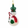 Italian Ornaments 5.0 Inch Ruby Winters Snowman Italian Ornament Tree Ornaments - 4 of 4