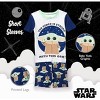 STAR WARS Little Boys’ 4-Piece Short Sleeve Cotton Pajama Sets, Size 4 - 4 of 4