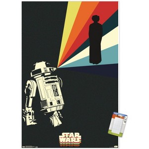 Trends International Star Wars: Saga - R2D2 Projection Unframed Wall Poster Prints - 1 of 4
