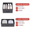 5 Drawer Dresser for Bedroom, Storage Organizer with Fabric Bins, Wood Top, Sturdy Steel Frame, Easy Pull Handle Gray - 2 of 4