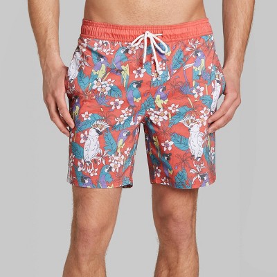 mens above knee swim trunks