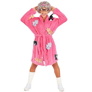 Orion Costumes Crazy Cat Lady Adult Costume | Robe & Wig Funny Costume Set | One Size Fits Most - 1 of 3