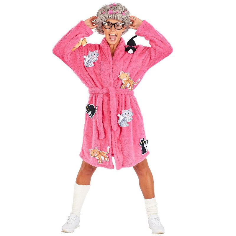 Orion Costumes Crazy Cat Lady Adult Costume | Robe & Wig Funny Costume Set | One Size Fits Most, 1 of 4