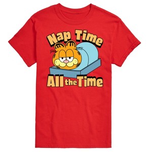 Men's - Garfield - Nap Time All The Time Short Sleeve Graphic T-Shirt - 1 of 4