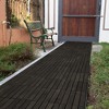 APRILSOUL 12" x 12" Interlocking Deck Tiles Striped Pattern Acacia Hardwood Outdoor Flooring for Patio - 3 of 4