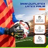 Vizari Kids Training Goalkeeper Gloves - Youth Soccer Goalie Gloves with Finger Protection & Grip Size-7,Black - 2 of 3