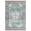 Washable Rug Non Slip Vintage Rug Foldable Indoor Carpet Ultra-Soft Retro Medallion Distressed Floor - 4 of 4
