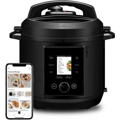 Photo 1 of CHEF iQ 6qt Multi-Function Smart Pressure Cooker with Built-in Scale, Pairs With App Via WiFi - Black