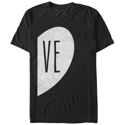 Men's Lost Gods Ve Half Love Heart T-shirt : Target
