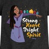 Girls' - Disney - Strong Heart Bright Spirit Fitted Short Sleeve Graphic T-Shirt - 2 of 4