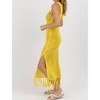 Women's CROCHET FRINGE MAXI COVERUP - Fore - 4 of 4
