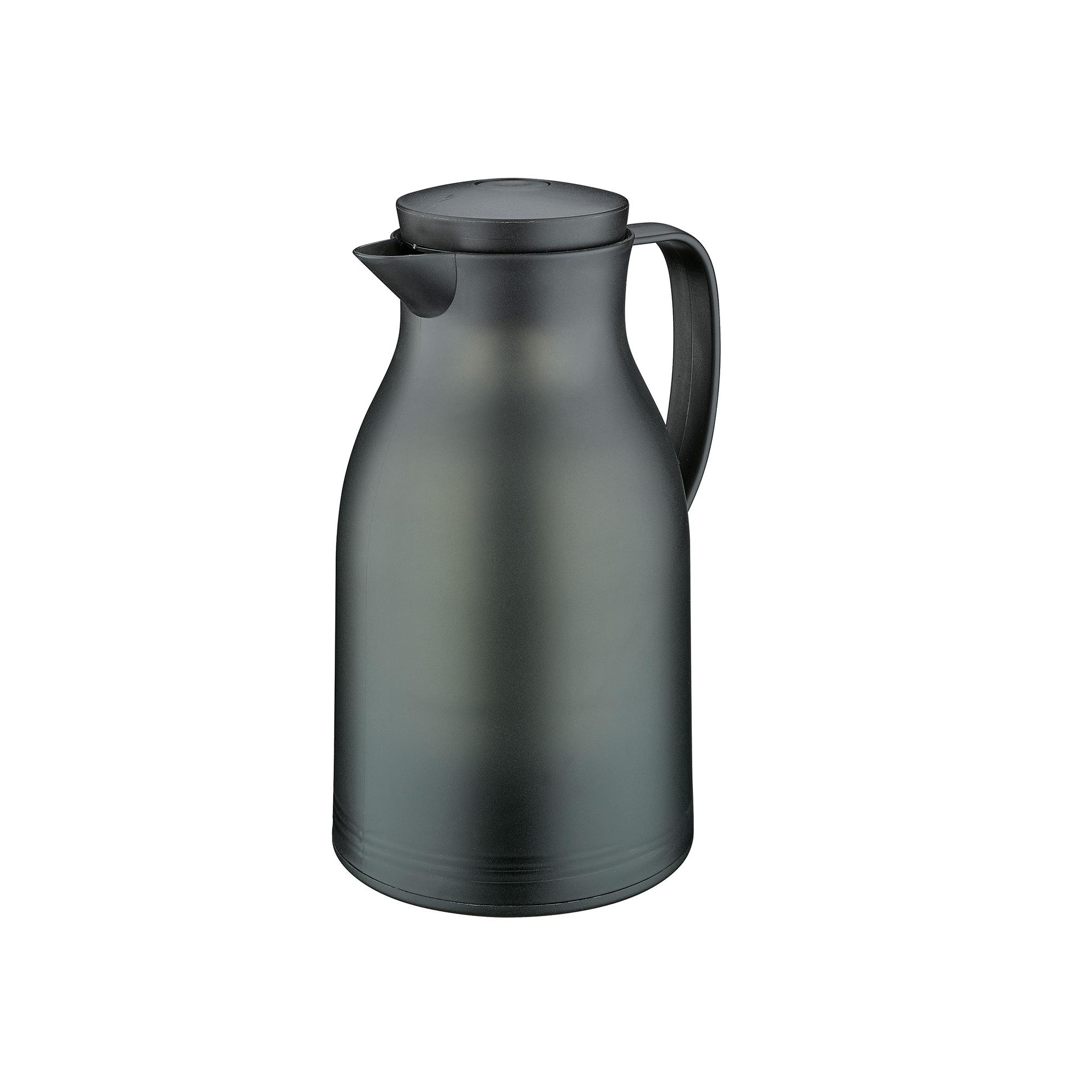 Cilio Monza Premium Insulated Server, Durable Glass Liner, 34 fl. Oz, Matte Black