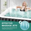 DoCred Inflatable Hot Tub with Air Jets, Heater Pump & Insulated Cover – Available in 2–4 or 4–6 Person Sizes, Round or Square Design - 4 of 4