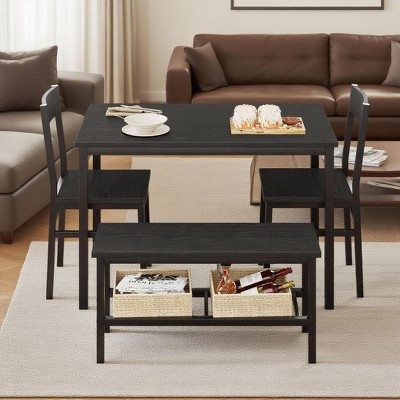 Dining Table Set for 4, with 1 Bench and 2 Chair