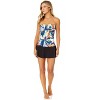 Women's Riviera Floral Twist Front Bandeaukini Swim Top - 3 of 4