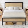 TROPOW Rattan Bed Frame with Natural Rattan Headboard - 3 of 4