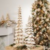 Gold Flocked Pine Tree 26"H - 3 of 3