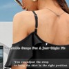 LEVEN SIXTEEN Summer Cold Shoulder Loose V-Neck Tops - 3 of 3