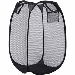 Attop Laundry Basket,Dirty Clothes Mesh Pop Up Hamper, Small Foldable Laundry Basket for Bathroom, Dorm, Travel Storage,Cruise Essenti - 1 of 4