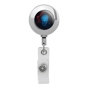 It Chapter 2 Blue Pennywise Metal Chrome Badge ID Card Holder Clip - 1 of 3