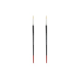 Creative Mark Powercryl Ultimate Acrylic Paint Brushes - Round Assorted Sets of 2, Artist Paint Brushes, 3 Diameters of Synthetic Hair Filament, Fine - 1 of 4