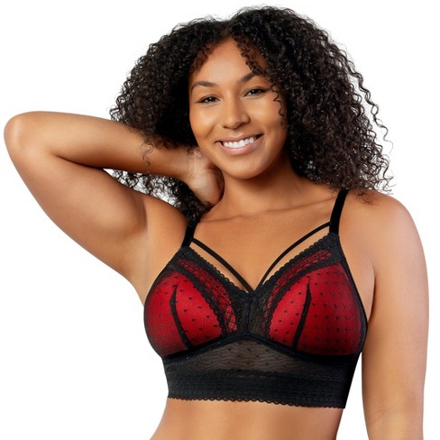 Parfait Women's Mia Dot Wire-free Bralette Black - 32i : Target