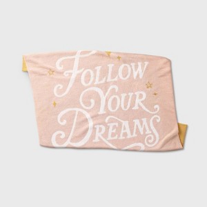 Princess 'Follow Your Dreams' Kids' Throw Blanket - The Disney Collection by Pillowfort™ - 1 of 4
