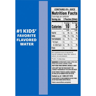 Capri Sun Roarin' Waters Tropical Fruit Juice Drinks - 10pk/6 fl oz Pouches_2