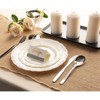 Juvale 25 Pack Disposable Plastic Dinner Plates Party Supplies, Cream with Fine Detailing (10 Inches) - 2 of 4