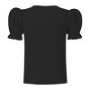 Girls Puff Sleeve Blouse Round Neck Ruffle Sleeve Shirts Girls Shirts - 2 of 4