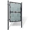 VidaXL Black Single Door Fence Gate 39.4 in.x68.9 in. - 2 of 4