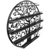 Sorbus Wall Mounted 5 Tier Nail Polish Rack Holder - Tree Silhouette Round Metal Salon Wall Art Display - 3 of 4