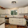 LNC Vine 3-Lights 13-in Matte Black and Seeded Glass Drum LED Flush Mount Lights - 4 of 4