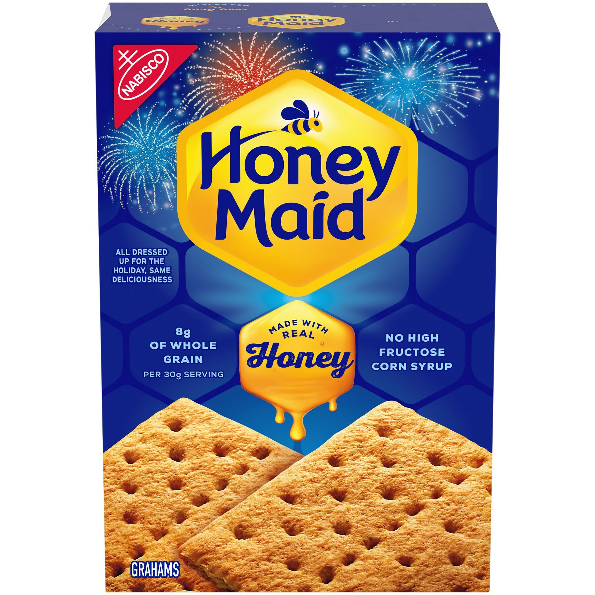 Honey Maid Graham Crackers Lunch Snacks - 14.4oz: No High Fructose Corn Syrup, 100 Percent Whole Grain