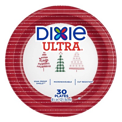 Dixie Ultra Deep Dish Disposable Paper Plates, Multicolor, 28 Ounce, 40  Count