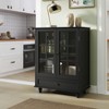 Okak Minimalism Sideboard Cabinet, Bufft Cabinet with 2 Doors and 3 Shelves, Storage Cabinet for Living Room, Dining Room, Kitchen - 2 of 4