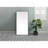 Elegant Lighting Metal Frame Rectangle Full Length Mirror 30x60 Inch in Black - 2 of 4