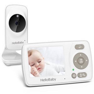 HelloBaby 2.4" Video Baby Monitor (HB36) - White - 1 of 4