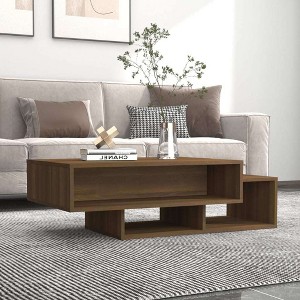 vidaXL Coffee Table Brown Oak 105x55x32 cm Engineered Wood - 1 of 4