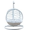 LOVMOR Cat Swing Bed with Stand&Cushion, Cat Egg Chair w/ Rattan Wicker Appearance, Indoor Hanging Swinging Cat Bed for Cats, Small Dogs&Small Animals - 4 of 4