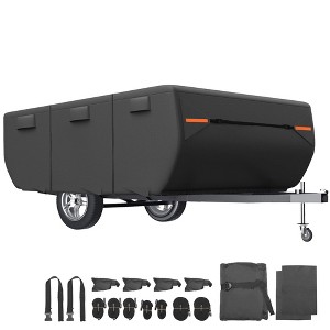 Unique Bargains Waterproof Camper Trailer Cover RV Cover - 1 of 4