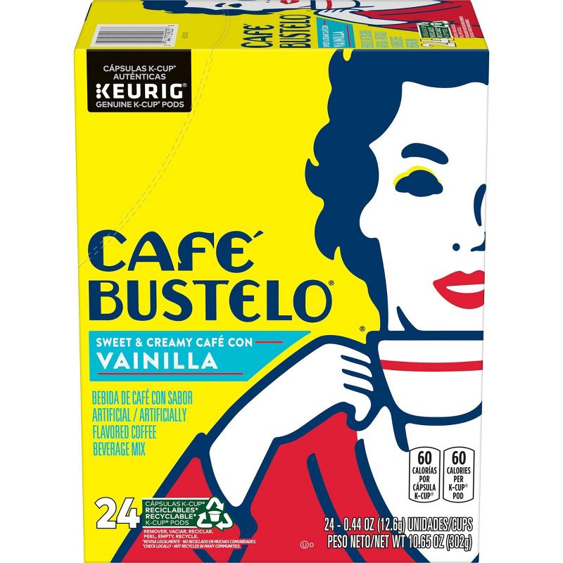 Cafe Bustelo Vainilla Light Roast Coffee Pods - 24ct, 1 of 7