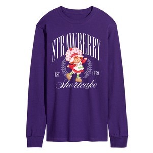Men's - Strawberry Shortcake - Collegiate Long Sleeve Graphic T-Shirt - 1 of 2
