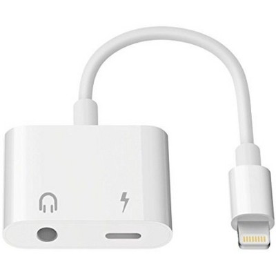 4XEM 8-pin & 3.5mm Adaptor for iPhone/iPod/iPad - Lightning/Mini-phone Audio Cable for iPhone, iPod, iPad - Lightning Proprietary Connector