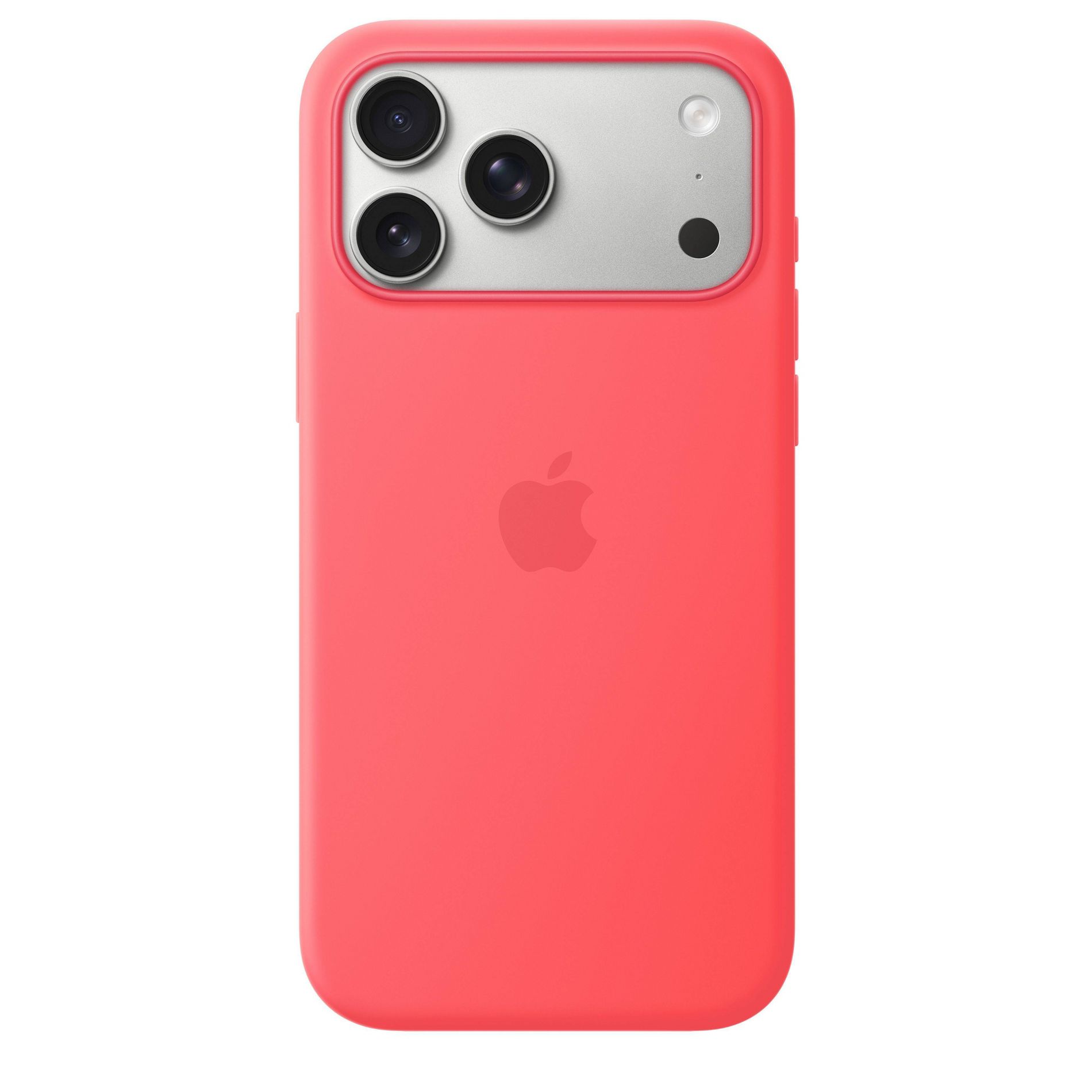 Apple iPhone 17 Pro Max Silicone Case with MagSafe – Bright Guava