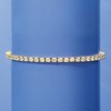 Ross-Simons 5.00 ct. t.w. CZ Tennis Bracelet in 18kt Gold Over Sterling - 3 of 4