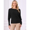 INSPIRE CHIC Women's Batwing Sleeve Oversized Off the Shoulder Boat Neck Knit Sweater - 4 of 4